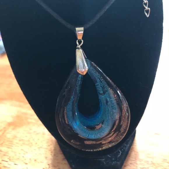 Glass Tear Drop Pendant - Picture 1 of 3